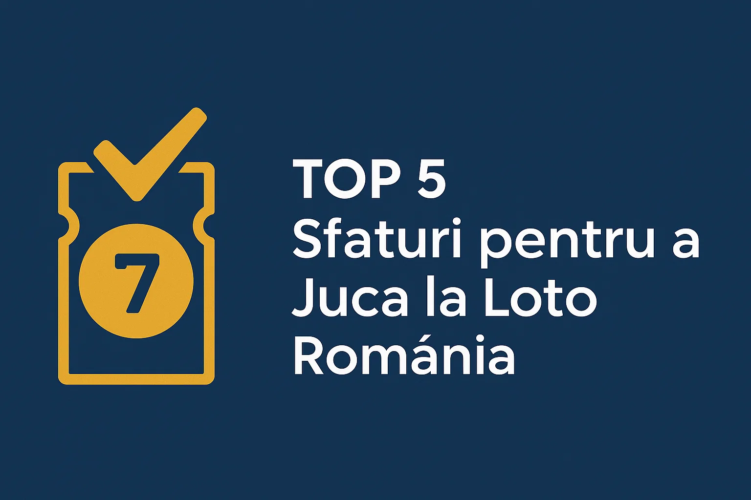 TOP 5 Sfaturi pentru a Juca la Loto România