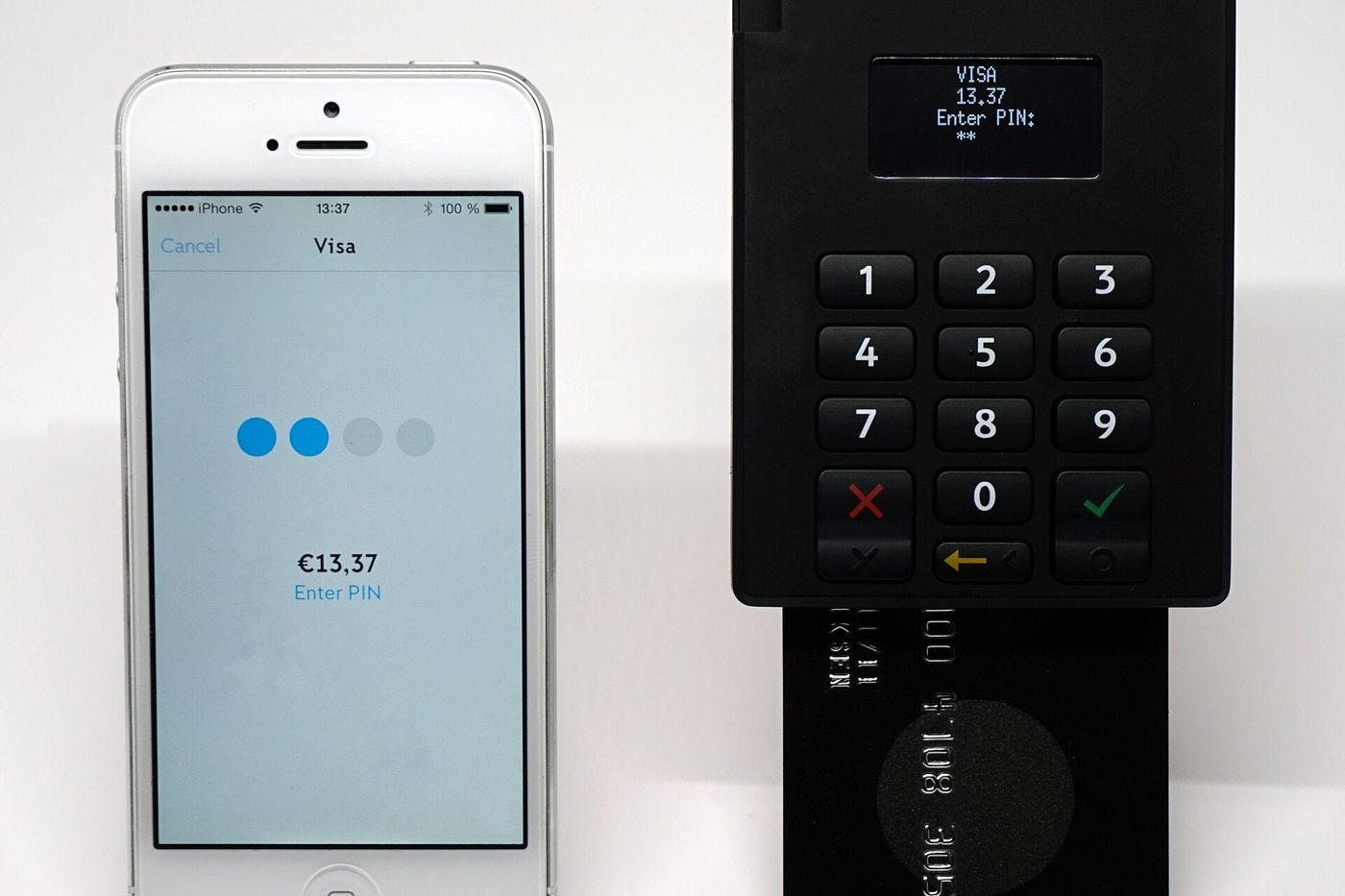 IZettle chip and PIN payment terminal