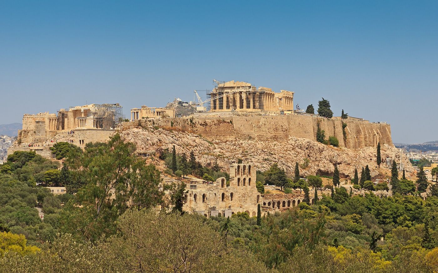 Attica 06-13 Athens 50 View from Philopappos - Acropolis Hill